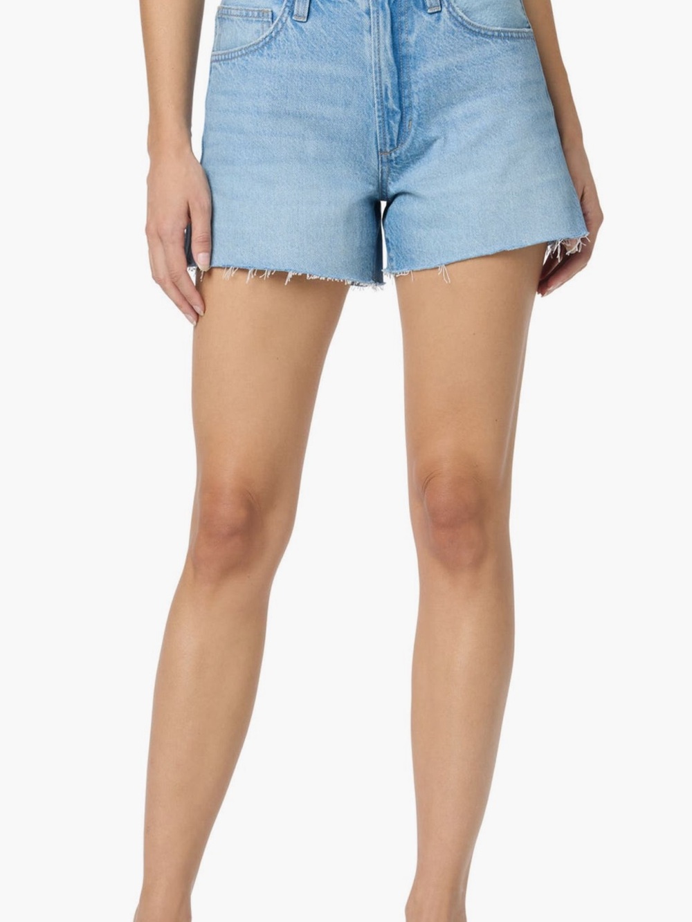 Joe's Jeans High Waisted Relaxed Denim Light Wash Cut Off Shorts